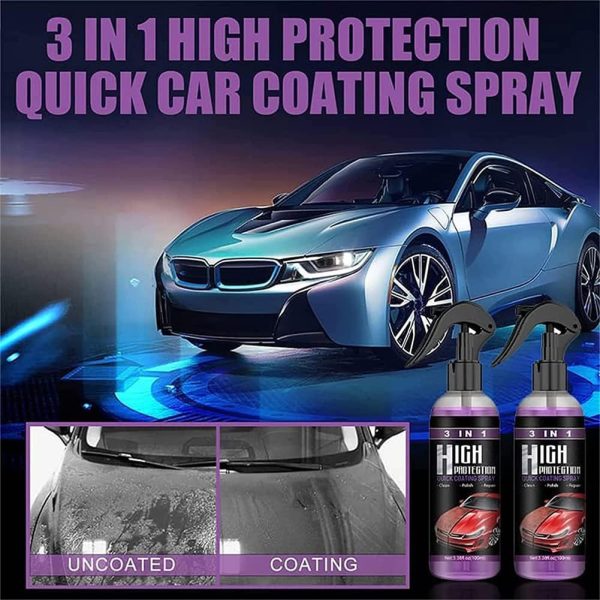 3 In 1 High Protection Quick Car Coating Spray (100 ml)