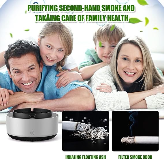 Self Extinguishing Smart Ashtray Smokeless Ashtray Air Purifier