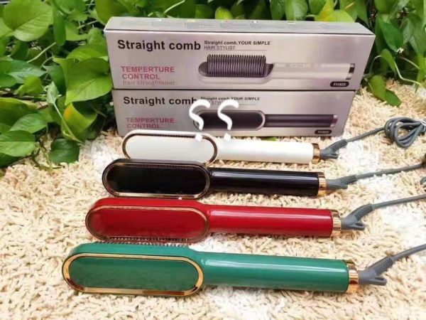2-in-1 Hair Straightener Brush