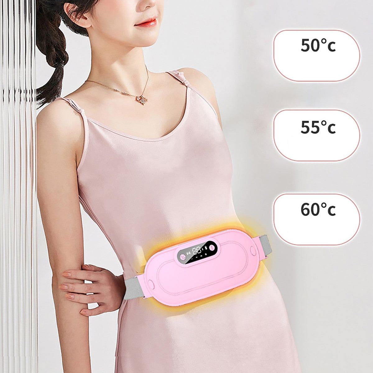 Vibrating and Heating Digital Period Pads to Treat Period Cramps