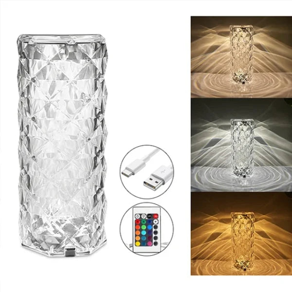 Crystal Touch Lamp with Remote