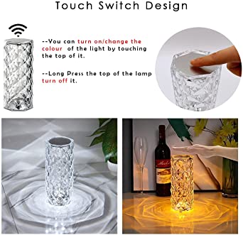 Crystal Touch Lamp with Remote