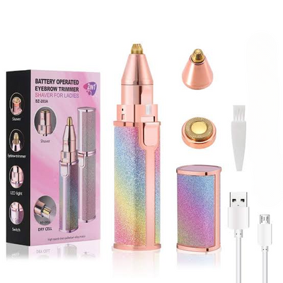 Multi-Functional Chargeable Hair Remover, with USB Charging and Cleaning Brush