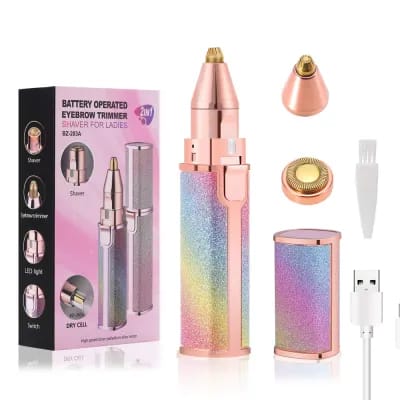 Multi-Functional Chargeable Hair Remover, with USB Charging and Cleaning Brush