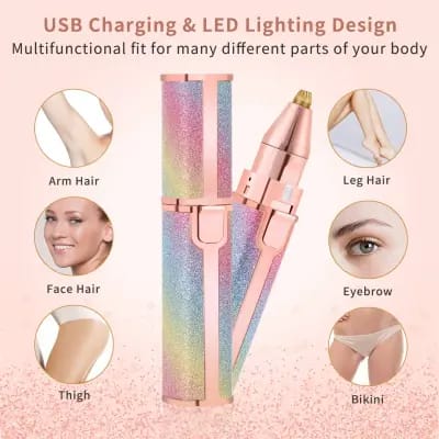 Multi-Functional Chargeable Hair Remover, with USB Charging and Cleaning Brush