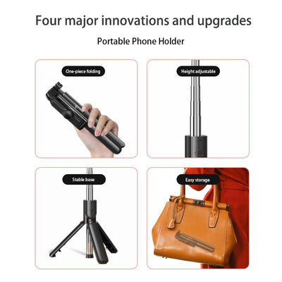 Bluetooth Wireless Selfie Stick Mini Tripod Extendable Mono-pod Remote