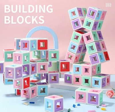 3d Blocks Puzzle Cube Transform Movable Shape Building Blocks – 180 Pieces