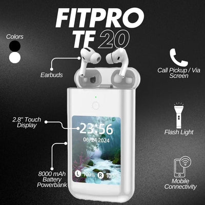 TF20 2-in-1 Power Bank & Earbuds Combo
