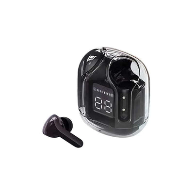 Air31 Wireless Earbuds Transparent With Deep Bass & Battery Display (Imported)