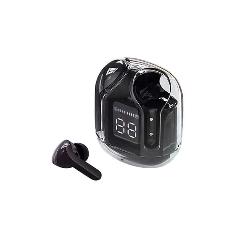 Air31 Wireless Earbuds Transparent With Deep Bass & Battery Display (Imported)