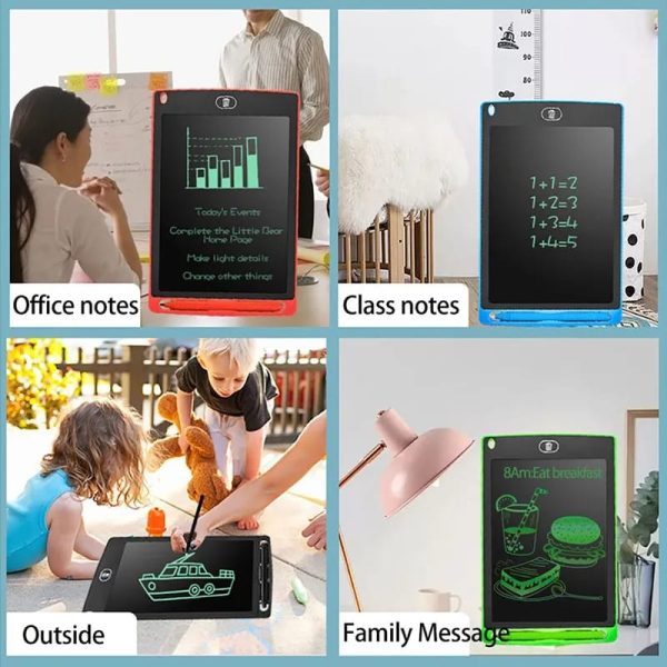8.5 Inch Single & Multi Color Lcd Writing Drawing Tablet | Kids Learning Table (Random Color)