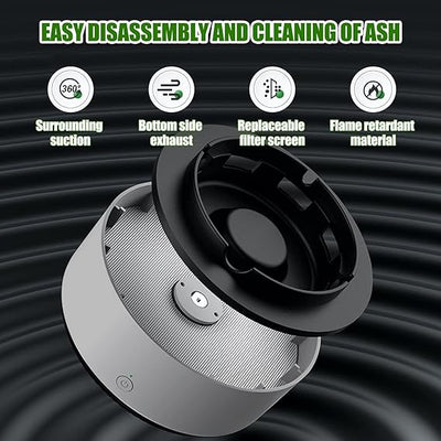 Self Extinguishing Smart Ashtray Smokeless Ashtray Air Purifier
