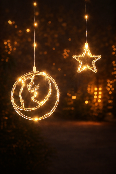 Moon & Stars Fairy Lights for Ramadan and Eid Decoration and Celebration