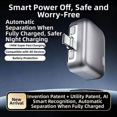 Smart Full Charge Separator Charging Protector Auto Power Off Fire-resistant PC Type-C 5V-28V Input 0-5A Output