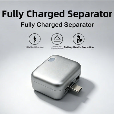 Smart Full Charge Separator Charging Protector Auto Power Off Fire-resistant PC Type-C 5V-28V Input 0-5A Output
