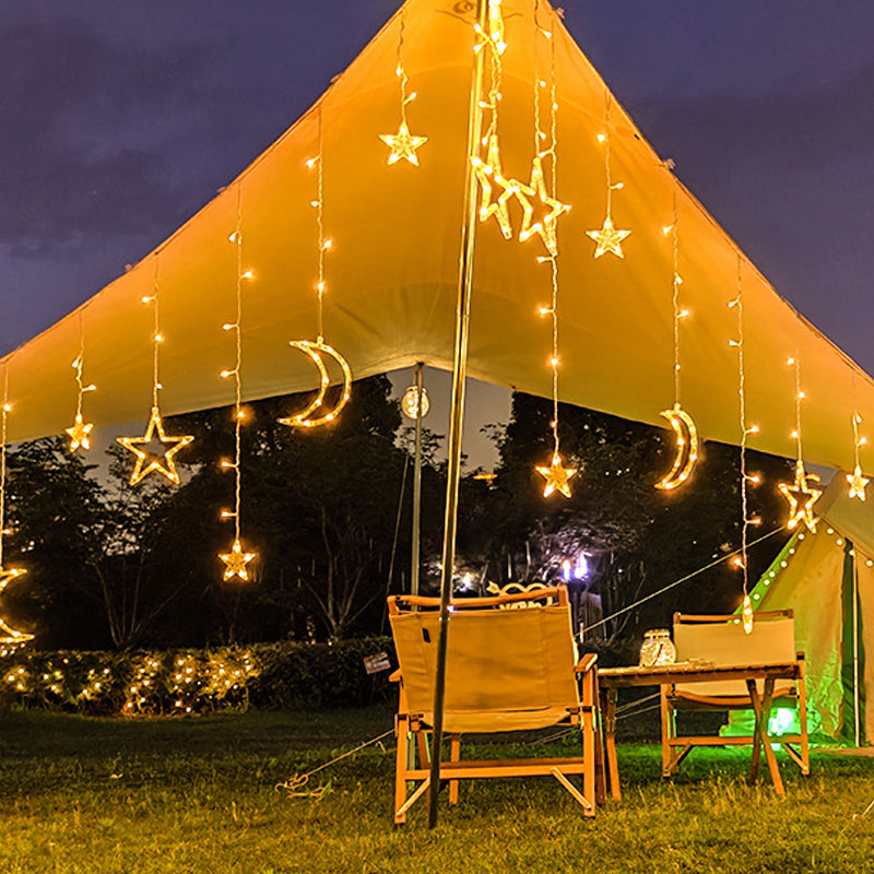 Moon & Stars Fairy Lights for Ramadan and Eid Decoration and Celebration