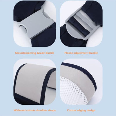 Baby Carrier, Ergonomic Baby Strap One Shoulder Labor-saving Polyester Baby Half Wrapped Sling (Random Color)