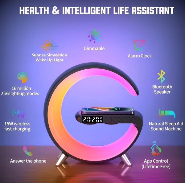 Multi-functional Led Clock Display Speaker