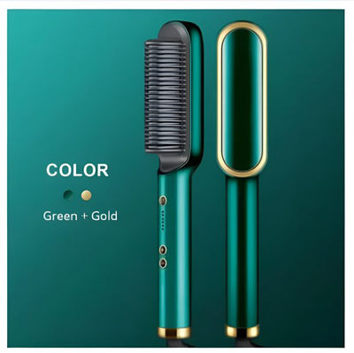 2-in-1 Hair Straightener Brush