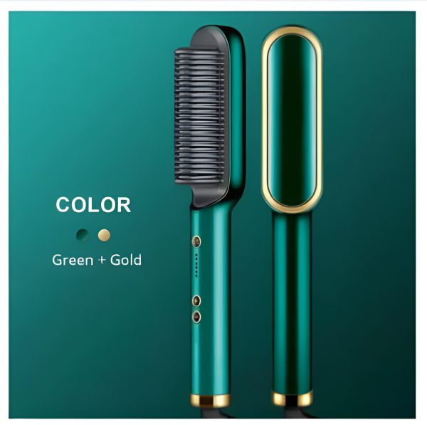 2-in-1 Hair Straightener Brush