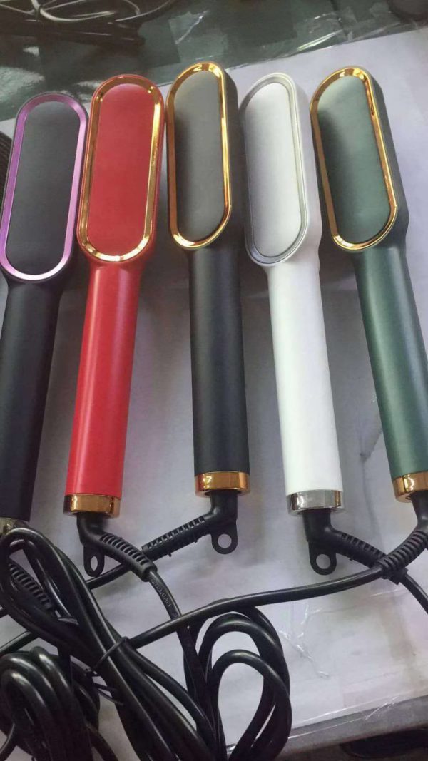 2-in-1 Hair Straightener Brush