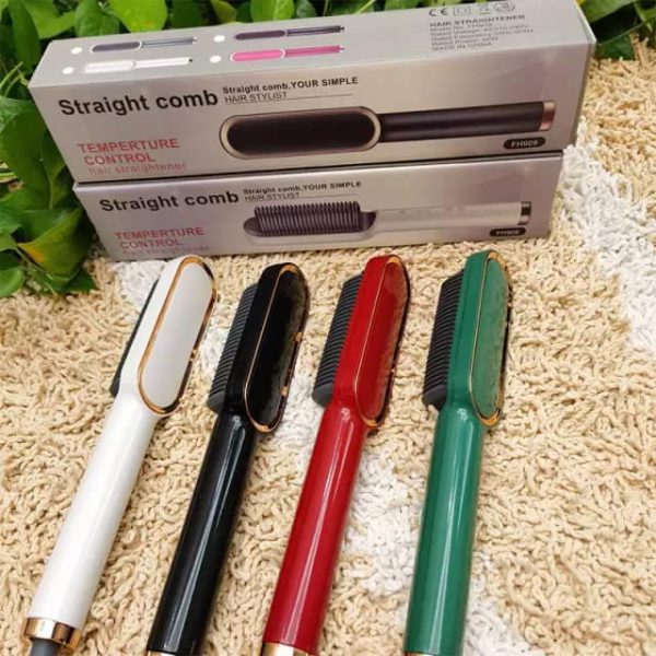 2-in-1 Hair Straightener Brush