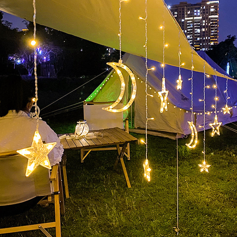 Moon & Stars Fairy Lights for Ramadan and Eid Decoration and Celebration