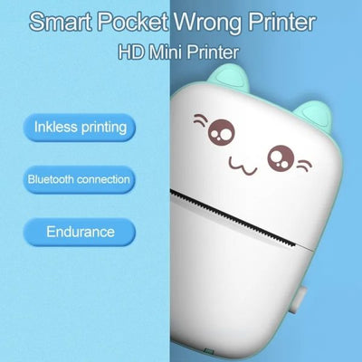Mini Portable Pocket Thermal Printer (Random Color)