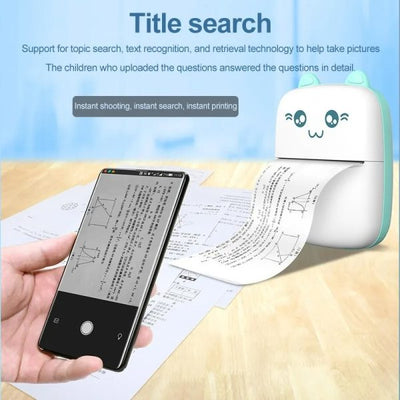 Mini Portable Pocket Thermal Printer (Random Color)