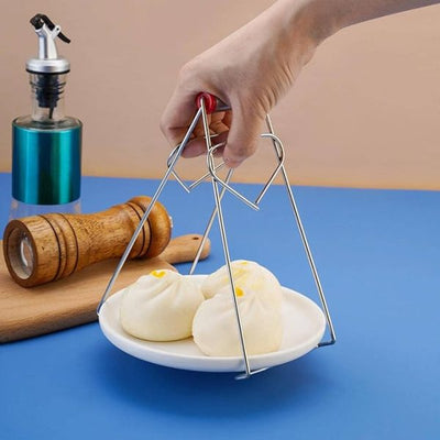 Stainless Steel Multifunctional Hot Plate Clip Dish Tray Bowl Holder