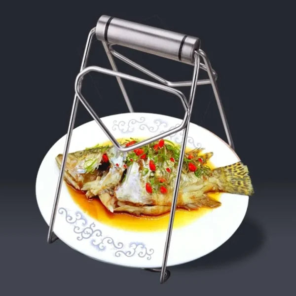 Stainless Steel Multifunctional Hot Plate Clip Dish Tray Bowl Holder