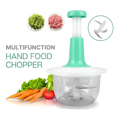 Manual Hand Push Vegetable Chopper