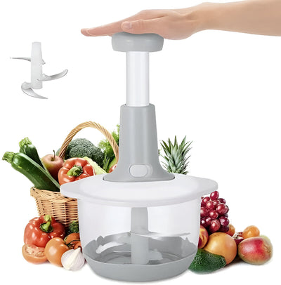 Manual Hand Push Vegetable Chopper