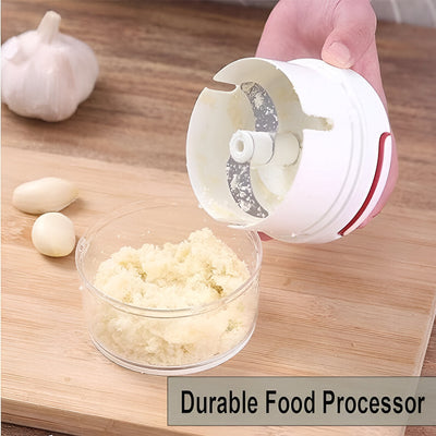 Mini Hand-Powered Meat Grinder & Food Chopper