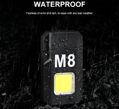 Dh-001 Cob Led Flashlight With Lighters (Premium Quality)