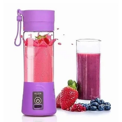 Portable Mini Electric 6 Blade Juicer USB Charging Smoothie Milkshake Maker (random Colors)