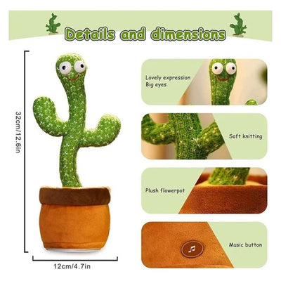 Portable Rechargeable Dancing Cactus Toy (high Quality)