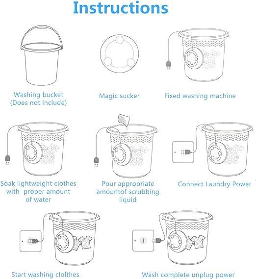 Portable USB Travel Washing Machine