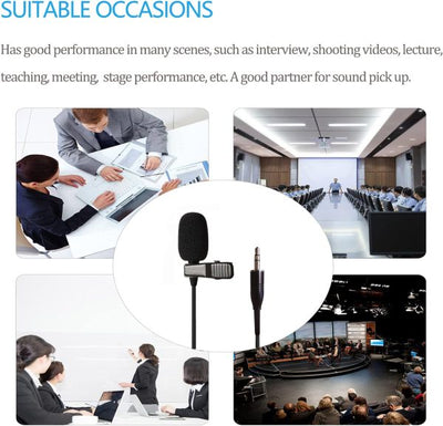 Professional Lavalier Mic 3.5mm Suitable For Mobiles