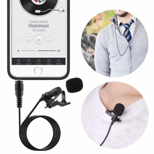 Professional Lavalier Mic 3.5mm Suitable For Mobiles