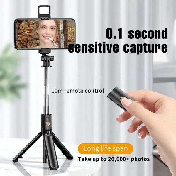 Bluetooth Wireless Selfie Stick Mini Tripod Extendable Mono-pod Remote