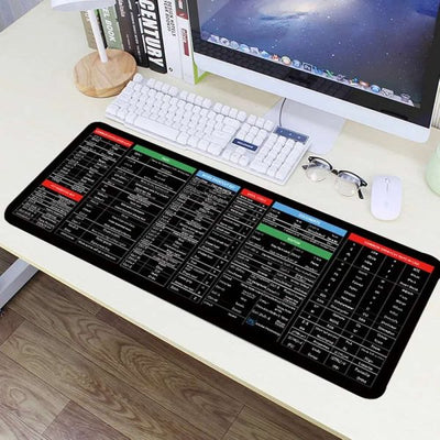 Shortcut Keyboard Mat (30*80cm) Office Software Shortcuts Pattern For Gamer, Office, Home (Premium Quality)