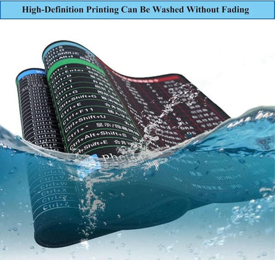Shortcut Keyboard Mat (30*80cm) Office Software Shortcuts Pattern For Gamer, Office, Home (Premium Quality)
